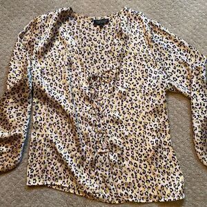 Top shop. Lace up blouse. Size 4.  Good condition.